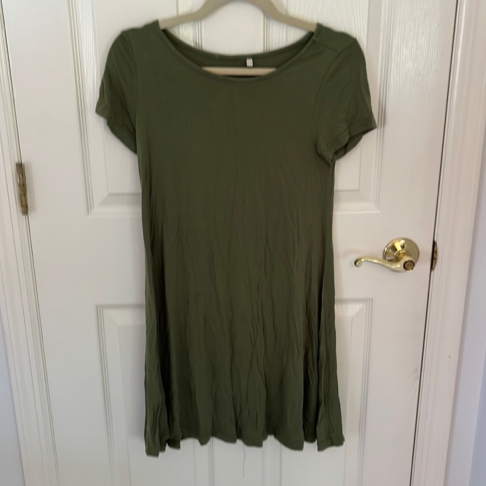 TSHIRT DRESS GREEN